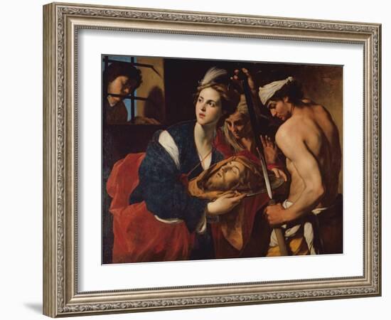 Salome with the Head of John the Baptist-Massimo Stanzioni-Framed Giclee Print