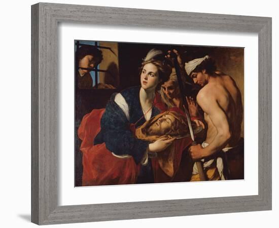 Salome with the Head of John the Baptist-Massimo Stanzioni-Framed Giclee Print