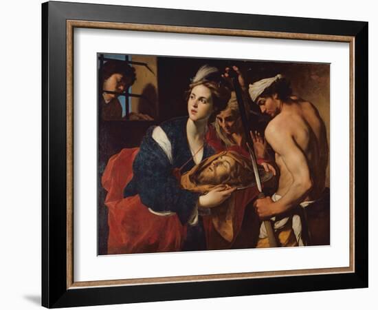 Salome with the Head of John the Baptist-Massimo Stanzioni-Framed Giclee Print