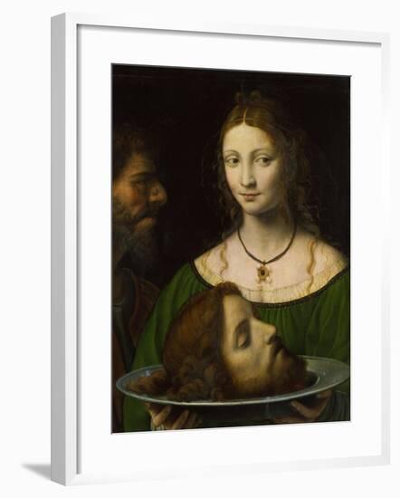 Salome with the Head of John the Baptist-Bernardino Luini-Framed Giclee Print