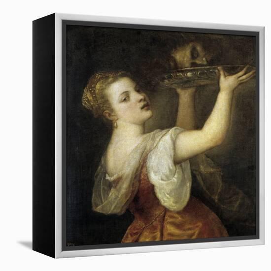 Salome with the Head of John the Baptist-Titian (Tiziano Vecelli)-Framed Premier Image Canvas