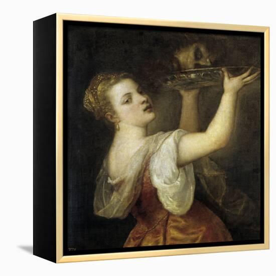 Salome with the Head of John the Baptist-Titian (Tiziano Vecelli)-Framed Premier Image Canvas