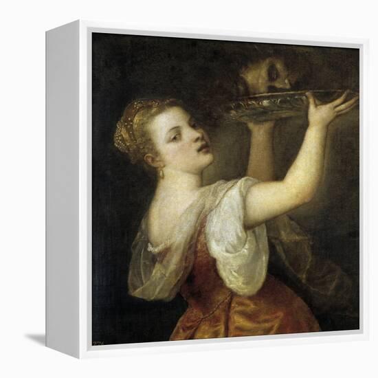 Salome with the Head of John the Baptist-Titian (Tiziano Vecelli)-Framed Premier Image Canvas