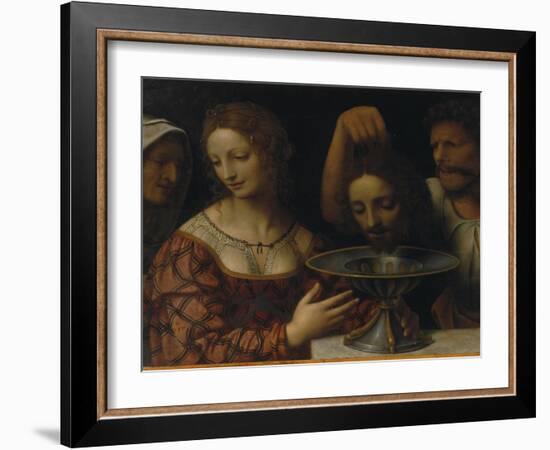 Salome with the Head of St. John the Baptist-Bernardino Luini-Framed Giclee Print