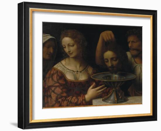 Salome with the Head of St. John the Baptist-Bernardino Luini-Framed Giclee Print