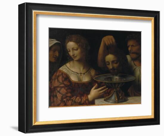 Salome with the Head of St. John the Baptist-Bernardino Luini-Framed Giclee Print