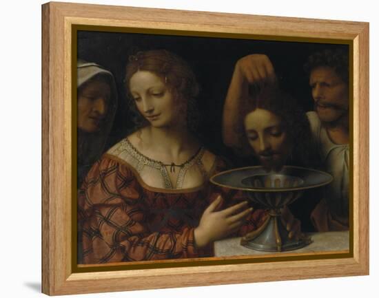 Salome with the Head of St. John the Baptist-Bernardino Luini-Framed Premier Image Canvas