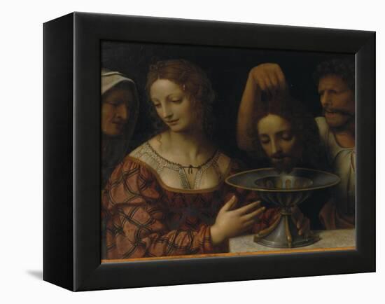 Salome with the Head of St. John the Baptist-Bernardino Luini-Framed Premier Image Canvas