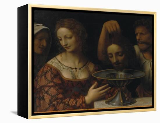 Salome with the Head of St. John the Baptist-Bernardino Luini-Framed Premier Image Canvas