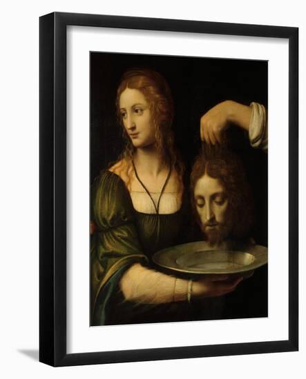 Salome with the Head of the Baptist-Bernardino Luini-Framed Giclee Print