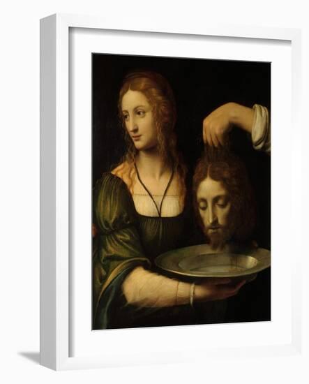 Salome with the Head of the Baptist-Bernardino Luini-Framed Giclee Print