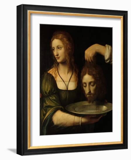 Salome with the Head of the Baptist-Bernardino Luini-Framed Giclee Print