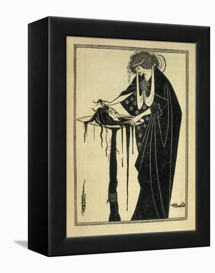 Salome-Aubrey Beardsley-Framed Stretched Canvas