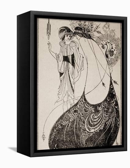 Salome-Aubrey Beardsley-Framed Stretched Canvas