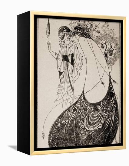 Salome-Aubrey Beardsley-Framed Stretched Canvas