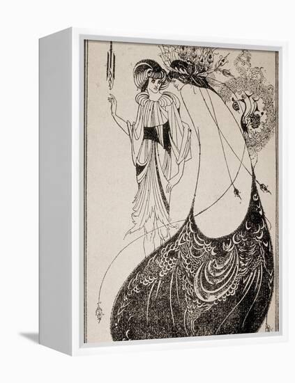 Salome-Aubrey Beardsley-Framed Stretched Canvas