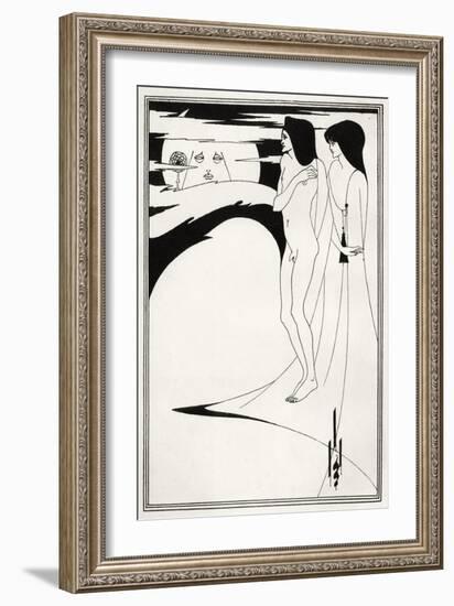 ' Salome '-Aubrey Beardsley-Framed Giclee Print