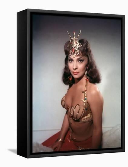 Salomon and la Reine by Saba SOLOMON AND SHEBA by King Vidor with Gina Lollobrigida, 1959 (photo)-null-Framed Stretched Canvas