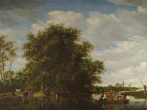 Landscape with Egmond Abbey in the Distance, 1657-Salomon van Ruisdael or Ruysdael-Giclee Print