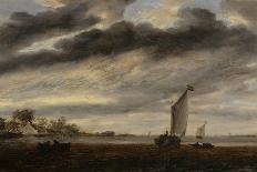Paysage avec le château d'Egmond-Salomon Van Ruysdael-Giclee Print