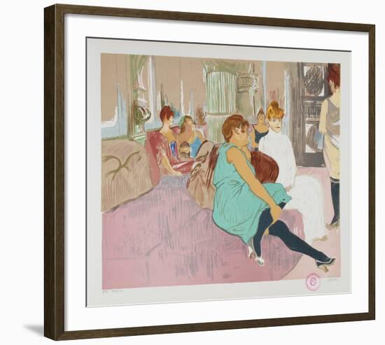 Salon After Toulouse-Lautrec-Laurent Salinas-Framed Collectable Print