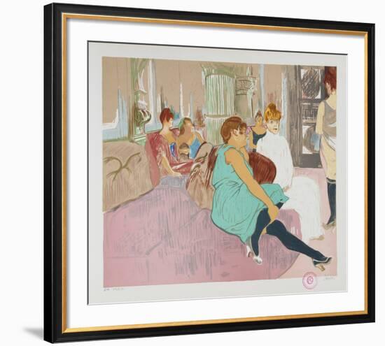 Salon After Toulouse-Lautrec-Laurent Salinas-Framed Collectable Print