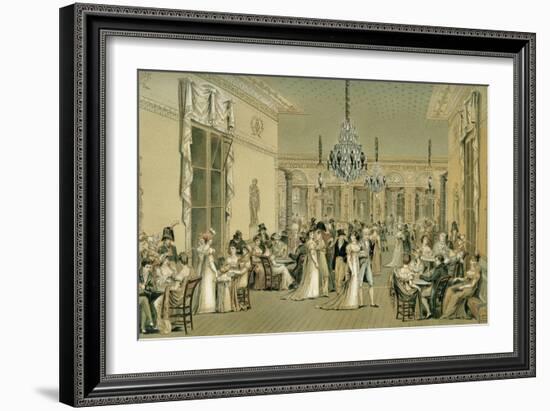 Salon at Café Frascati, Paris ('Le Grand Salon de Frascati')-Philibert-Louis Debucourt-Framed Giclee Print