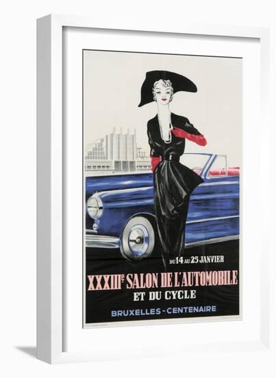 Salon De Automobile Bruxelles-Vintage Apple Collection-Framed Giclee Print