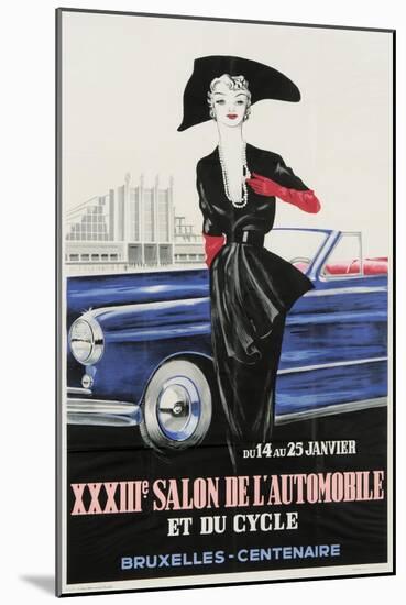 Salon De Automobile Bruxelles-Vintage Apple Collection-Mounted Giclee Print