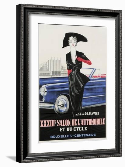 Salon De Automobile Bruxelles-Vintage Apple Collection-Framed Giclee Print