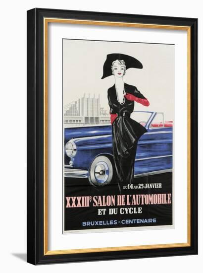 Salon De Automobile Bruxelles-Vintage Apple Collection-Framed Giclee Print