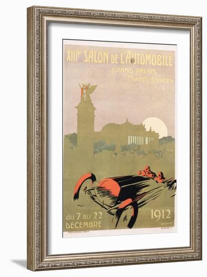 Salon De L'Automobile Poster-Rene Roussef-Framed Giclee Print