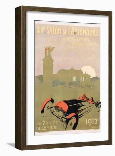 Salon De L'Automobile Poster-Rene Roussef-Framed Giclee Print
