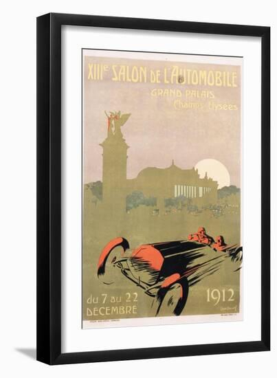 Salon De L'Automobile Poster-Rene Roussef-Framed Giclee Print