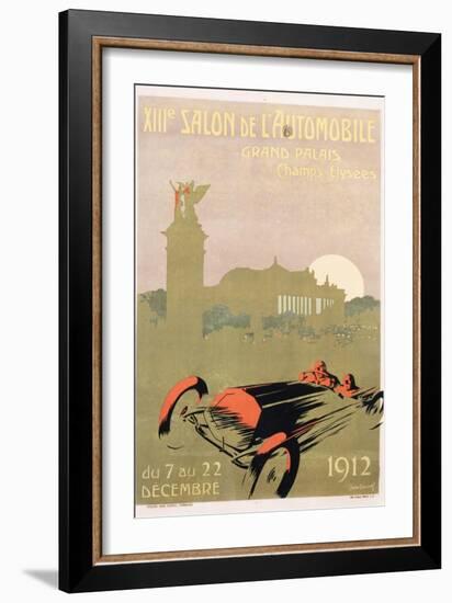 Salon De L'Automobile Poster-Rene Roussef-Framed Giclee Print