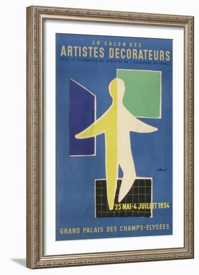 Salon des Artistes Décorateurs 1954-Bernard Villemot-Framed Premium Edition