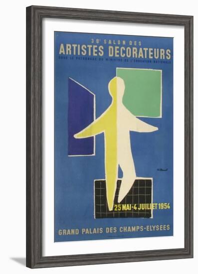 Salon des Artistes Décorateurs 1954-Bernard Villemot-Framed Premium Edition