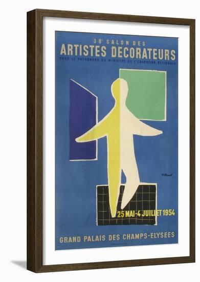 Salon des Artistes Décorateurs 1954-Bernard Villemot-Framed Premium Edition