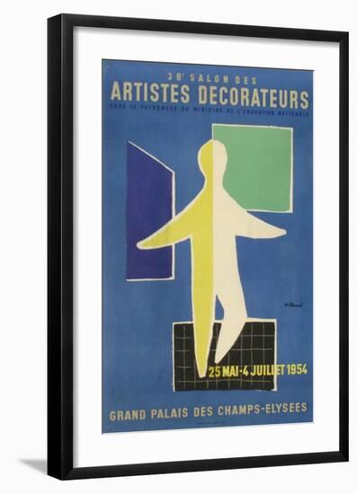 Salon des Artistes Décorateurs 1954-Bernard Villemot-Framed Premium Edition