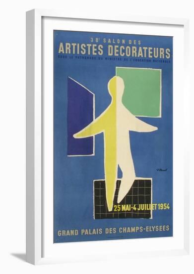 Salon des Artistes Décorateurs 1954-Bernard Villemot-Framed Premium Edition