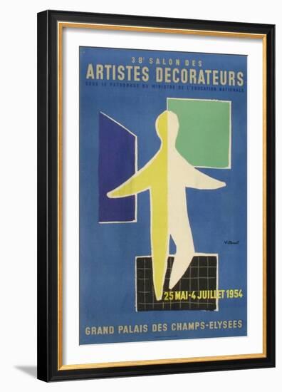 Salon des Artistes Décorateurs 1954-Bernard Villemot-Framed Premium Edition
