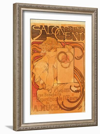 Salon Des Cent, 1897-Alphonse Mucha-Framed Giclee Print