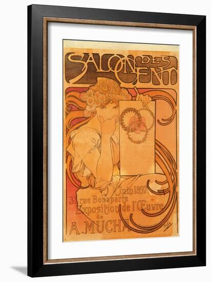 Salon Des Cent, 1897-Alphonse Mucha-Framed Giclee Print