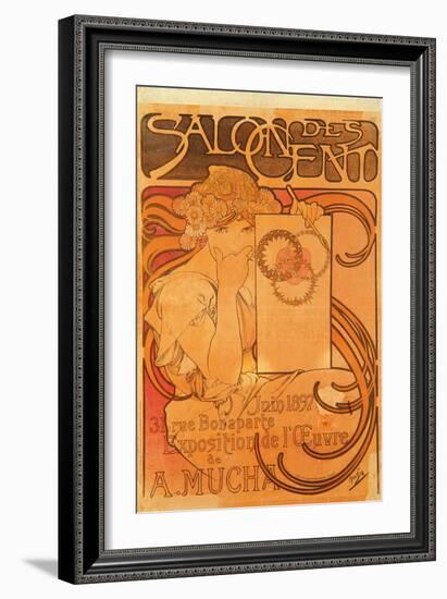 Salon Des Cent, 1897-Alphonse Mucha-Framed Giclee Print