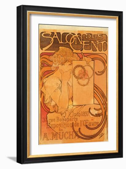 Salon Des Cent, 1897-Alphonse Mucha-Framed Giclee Print