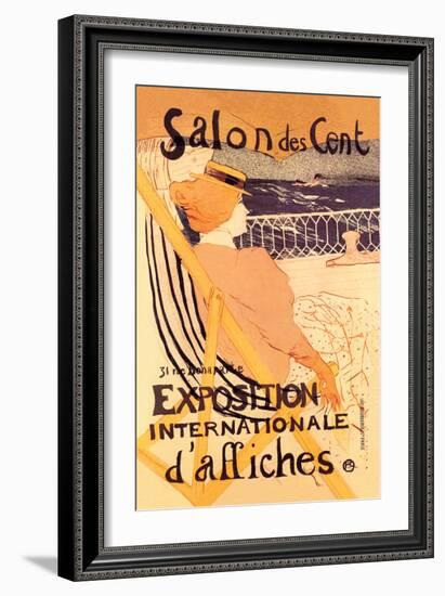 Salon des Cent: Exposition Internationale d'Affiches-Henri de Toulouse-Lautrec-Framed Art Print