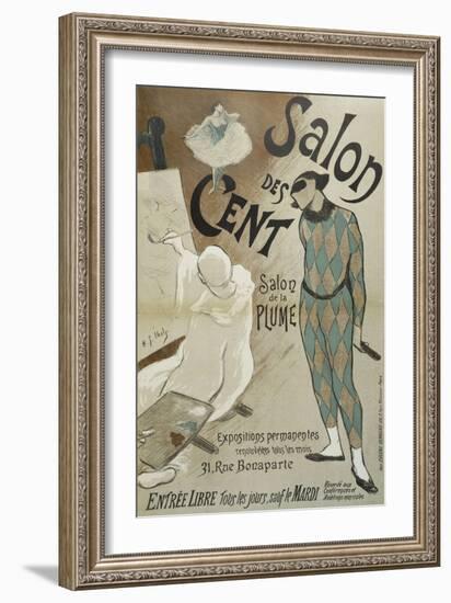 Salon des Cent, Salon de la Plume, 31 Rue Bonaparte-Henri Gabriel Ibels-Framed Giclee Print