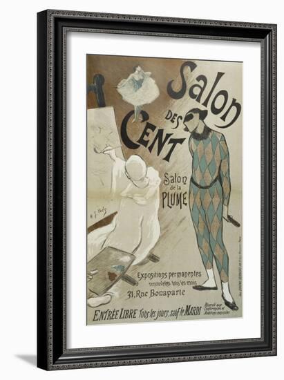 Salon des Cent, Salon de la Plume, 31 Rue Bonaparte-Henri Gabriel Ibels-Framed Giclee Print