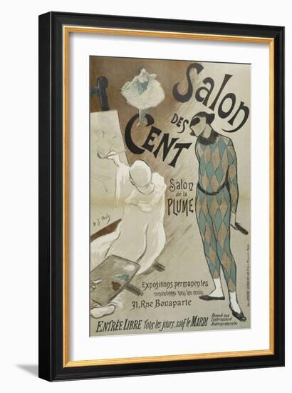 Salon des Cent, Salon de la Plume, 31 Rue Bonaparte-Henri Gabriel Ibels-Framed Giclee Print