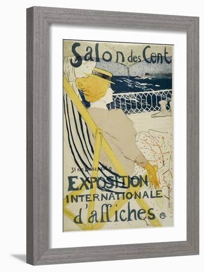 Salon Des Cent-Henri de Toulouse-Lautrec-Framed Giclee Print